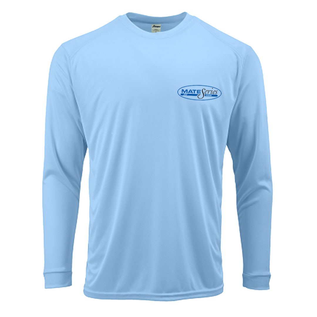 Mens Long Sleeve Microfiber Shirt (Blue Mist)