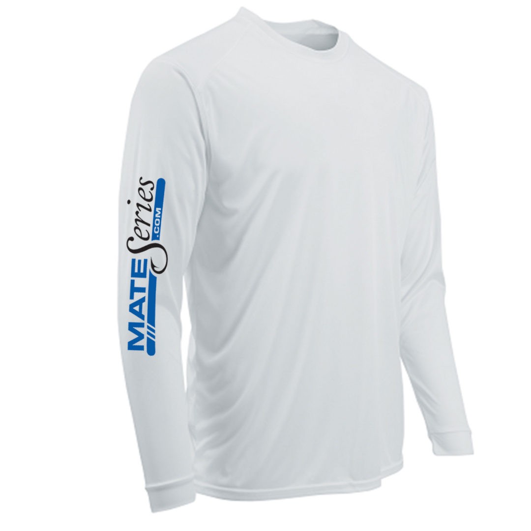 Mens Long Sleeve Microfiber Shirt (White)